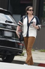KATIE MALONEY Leaves Her Podcast Office in Los Angeles 05/04/2024
