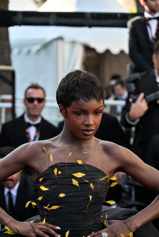 LEOMIE ANDERSON at Parthenope Premiere at 77th Cannes Film Festival 05/21/2024