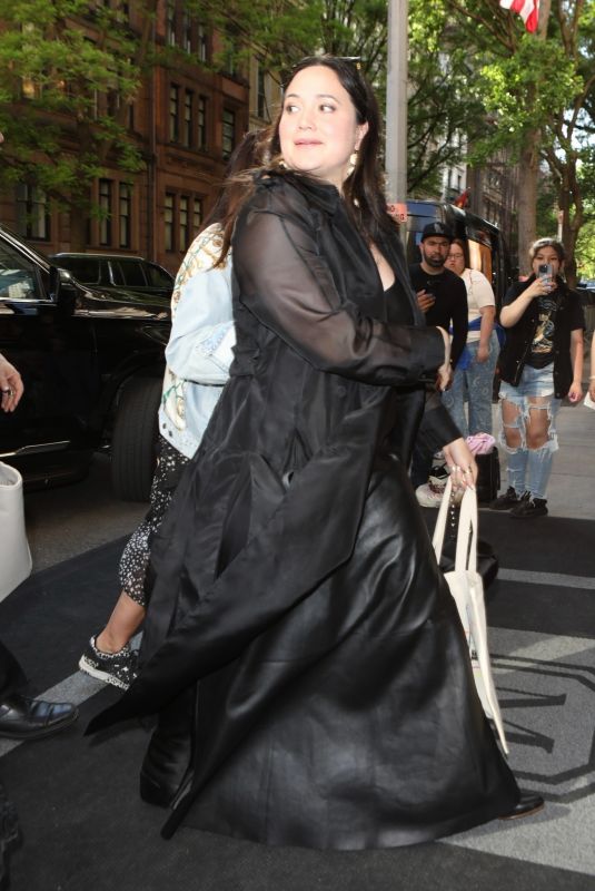 LILY GLADSTONE Arrives at Mark Hotel in New York 05/07/2024