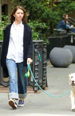 SOFIA COPPOLA Out with Her Dog in New York 05/17/2024