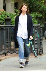 SOFIA COPPOLA Out with Her Dog in New York 05/17/2024