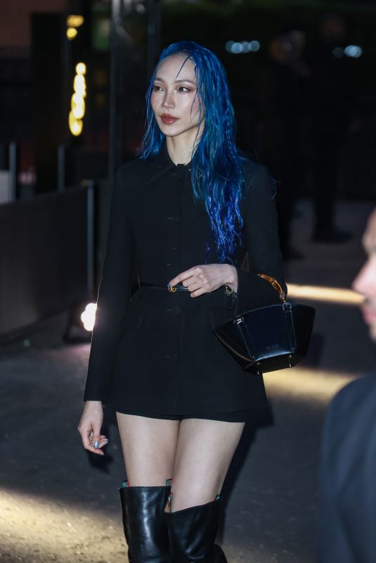 SOO JOO PARK Arrives at Gucci Cruise 2025 Fashion Show in London 05/13/2024