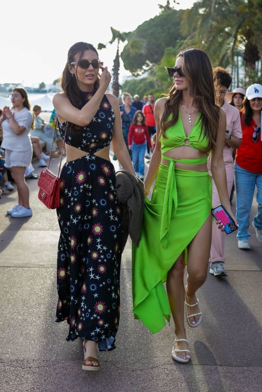 VICTORIA JUSTICE and MADISON REED Out on Croisette at Cannes Film Festival 05/19/2024