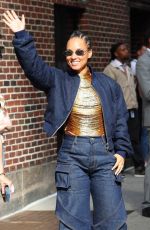 ALICIA KEYS Arrives at Late Show With Stephen Colbert in New York 06/03/2024