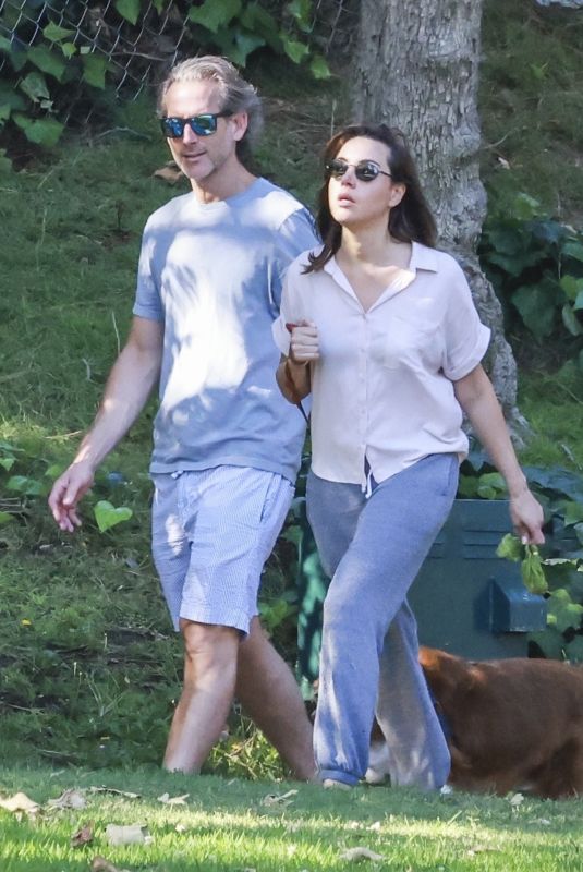 AUBREY PLAZA And Jeff Baena Out with Their Dog in a Los Angeles 06/23/2024