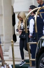 AVRIL LAVIGNE Leaves Her Hotel in Paris 06/28/2024