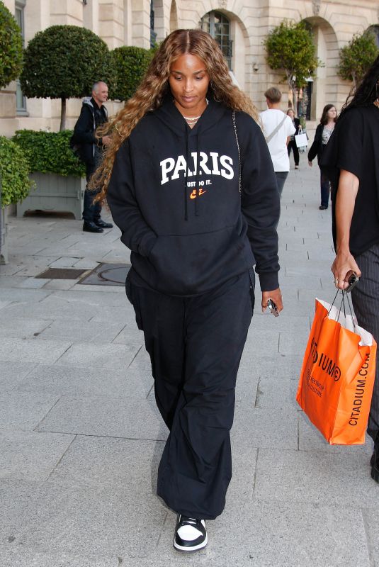 CIARA Leaves Her Hotel at Paris Fashion Week 06/21/2024