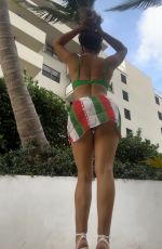 CLAUDIA ROMANI in Bikini and a Flag Cover Up in Miami 06/19/2024