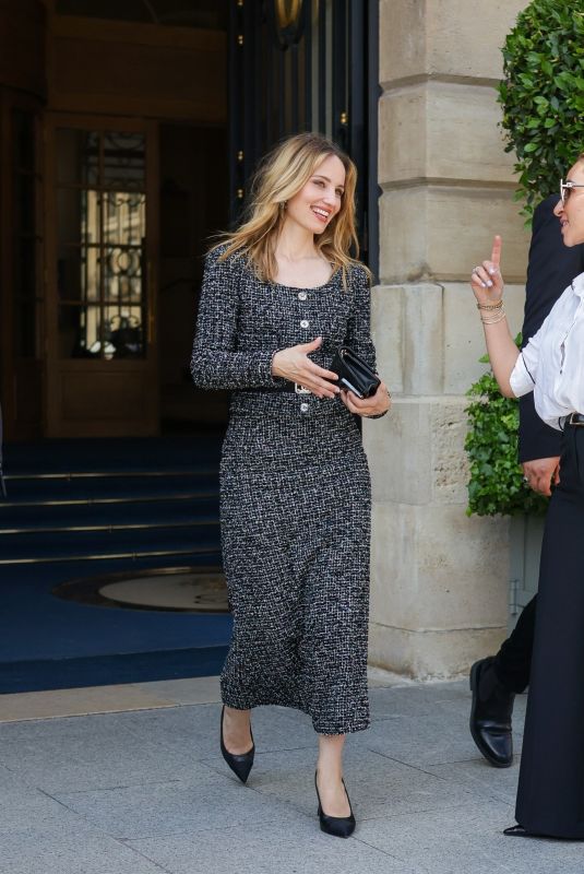 DIANNA AGRON Leaves Ritz Hotel at Paris Fashion Week 06/25/2024