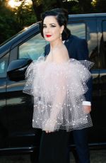 DITA VON TEESE Leaves Her Hotel at Paris Fashion Week 06/25/2024