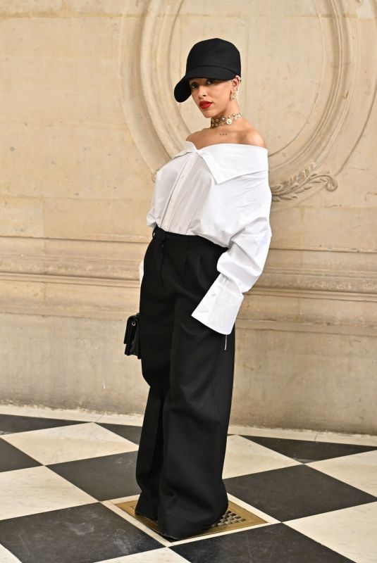 DOJA CAT at Christian Dior Haute Couture Fall/Winter 2024 Show at Paris Fashion Week 06/24/2024