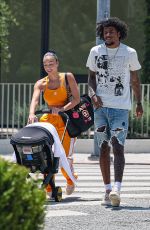 DRAYA MICHELE and Jalen Green Out with Their Newborn Baby in West Hollywood 06/19/2024
