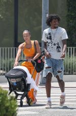 DRAYA MICHELE and Jalen Green Out with Their Newborn Baby in West Hollywood 06/19/2024