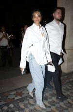 ELLA BALINSKA Arrives at Costes Hotel in Paris 06/25/2024