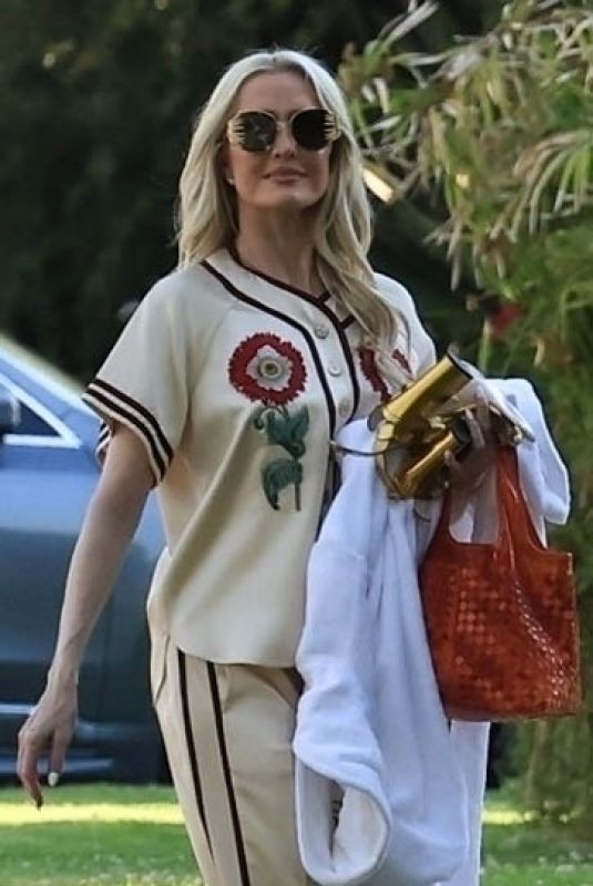 ERIKA JAYNE in a Baseball Style Uniform After Filming The Real Housewives of Beverly Hills 06/14/2024