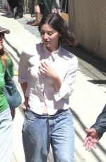 GRACIE ABRAMS Arrives at Jimmy Kimmel Live in Hollywood 06/20/2024