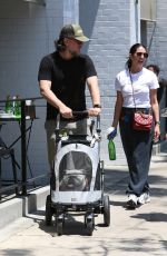 JENNIFER HUYOUNG and JC Chasez Take Their Dog on a Stroll in Los Angeles 06/07/2024