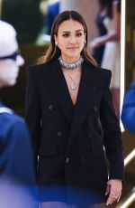 JESSICA ALBA Arrives for Inauguration of Swarovski Masters of Light from Vienna to Milan Exhibition at Palazzo Citterio 06/16/2024