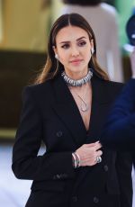 JESSICA ALBA Arrives for Inauguration of Swarovski Masters of Light from Vienna to Milan Exhibition at Palazzo Citterio 06/16/2024