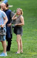 JESSICA BIEL and ELIZABETH BANKS on the Set of The Better Sister in Central Park in New York 06/17/2024