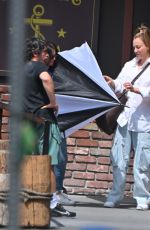 KALEY CUOCO and Tom Bateman on the Set of Based on a True Story in Pasadena 06/23/2024