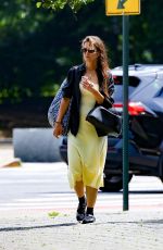 KATIE HOLMES in a Yellow Sress Out in New York 06/05/2024