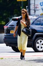 KATIE HOLMES in a Yellow Sress Out in New York 06/05/2024