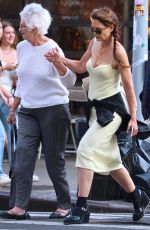 KATIE HOLMES Out with Her Mother and Friend at Sant Ambroeus in New York 06/04/2024