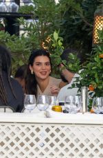 KENDALL JENNER and Bad Bunny at Loulou Restaurant in Paris 06/22/2024