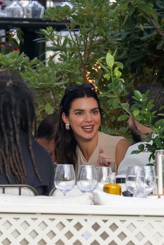 KENDALL JENNER and Bad Bunny at Loulou Restaurant in Paris 06/22/2024