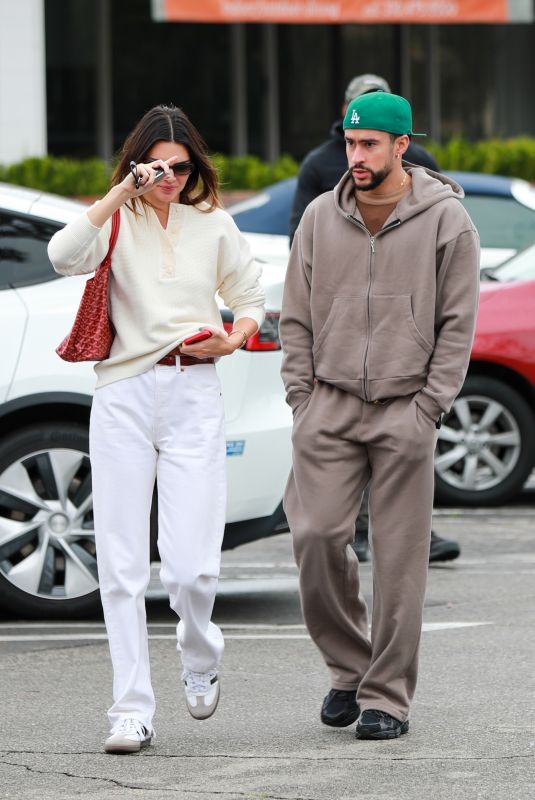 KENDALL JENNER and Bad Bunny Shopping for Vinyl Records in Sherman Oaks 06/15/2024