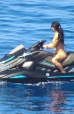 LAUREN SANCHEZ in Bikini Rides Jet Skis on Aegean Sea in Greece 06/27/2024