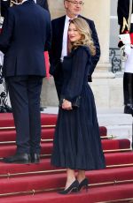 LEA SEYDOUX Arrives Presidential Palace Elysee for an Official State Dinner in Paris 06/08/2024