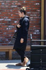 LILY JAMES Takes a Lunch Break on the Set of Swiped in Los Angeles 06/14/2024