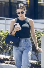 LUCY HALE and a Mysterious Man Leaves Tocaya Restaurant in Studio City 06/29/2024