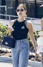 LUCY HALE and a Mysterious Man Leaves Tocaya Restaurant in Studio City 06/29/2024