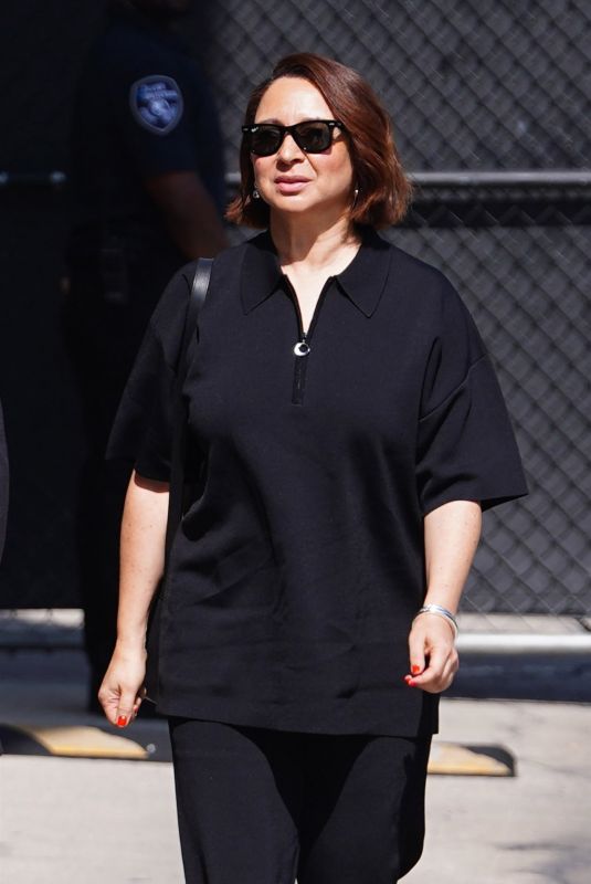 MAYA RUDOLPH Arrives at Jimmy Kimmel Live in Hollywood 05/31/2024