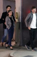 MILA KUNIS and Ashton Kutcher Out for Dinner with Jordan Masterson in Los Angeles 05/03/2024