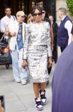 NAOMI CAMPBELL Leaves Her Hotel in Paris 06/25/2024