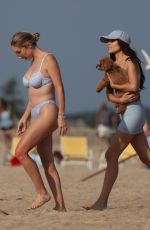 OLIVIA and AURORA CULPO at a Beach in Rhode Island 06/25/2024