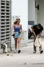 PEYTON LIST Out with Her Dog in Vancouver 06/23/2024