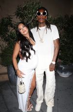 Pregnant AIMEE AGUILAR and Wiz Khalifa at Le Fleur Room in West Hollywood 06/21/2024