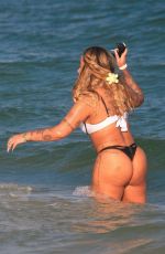 RAFAELLA SANTOS in Bikini at Barra da Tijuca Beach in Rio de Janeiro 0609/2024