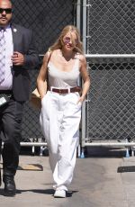 SIENNA MILLER Arrives at Jimmy Kimmel Live in Hollywood 06/24/2024