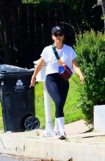 JESSICA ALBA Out Hikinig with a Friend in Beverly Hills Neighborhood 07/01/2024