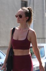 OLIVIA WILDE Leaves a Gym in Los Angeles 07/01/2024